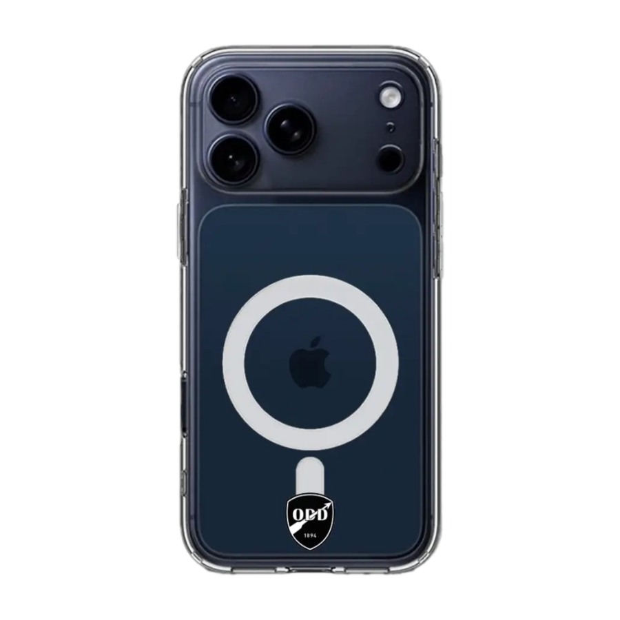 Phonecases3D iPhone 17 Pro Max Odds Ballklubb Clear case (MagSafe) -mobilcover, sort billede 1