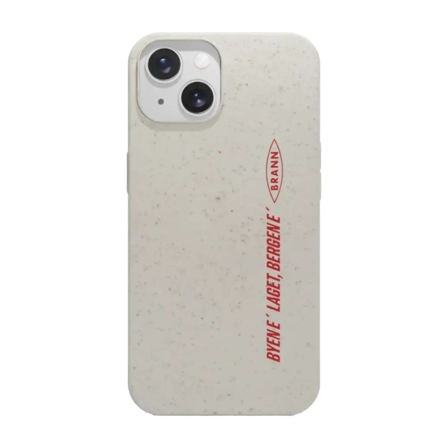 Phonecases3D iPhone 15 Brann SK komposterbart cover, hvid billede 1