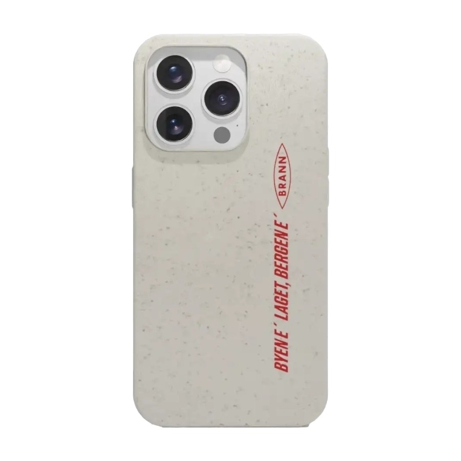 Phonecases3D iPhone 16 Pro Brann SK komposterbart cover, hvid billede 1