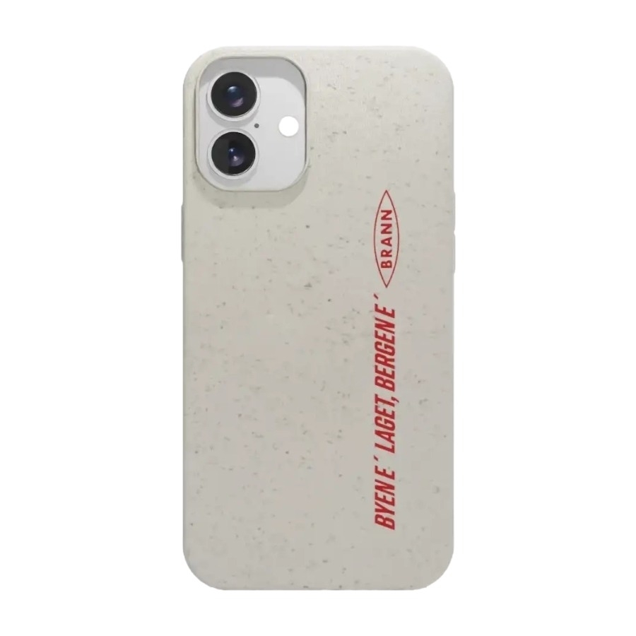 Phonecases3D iPhone 16 Plus Brann SK komposterbart cover, hvid billede 1
