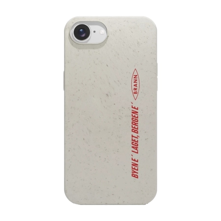 Phonecases3D iPhone 17e/16e Brann SK komposterbart cover, hvid billede 1