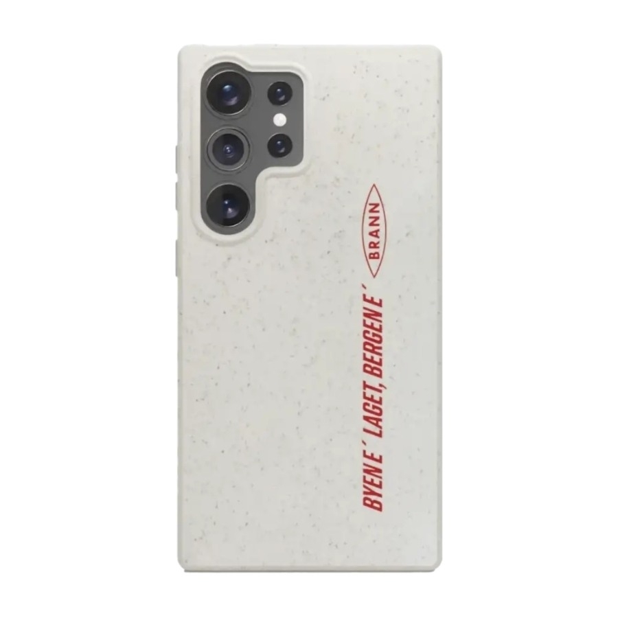 Phonecases3D Samsung Galaxy S25 Ultra Brann SK komposterbart cover, hvid billede 1