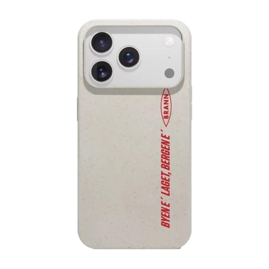 Phonecases3D iPhone 17 Pro Brann SK komposterbart cover, hvid billede 1