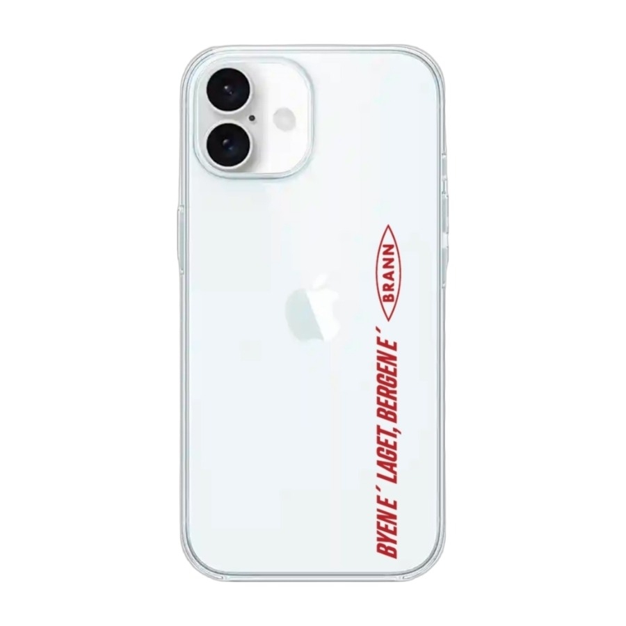 Phonecases3D iPhone 16 Brann SK Clear case -mobilcover, hvid billede 1