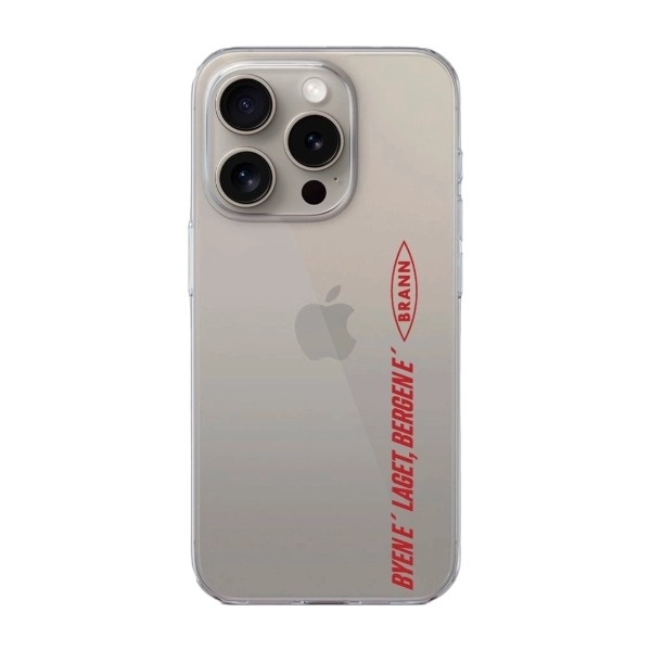 Phonecases3D iPhone 16 Pro Brann SK Clear case -mobilcover, hvid billede 1