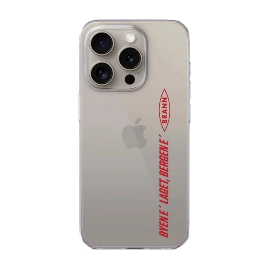 Phonecases3D iPhone 16 Pro Max Brann SK Clear case -mobilcover, hvid billede 1