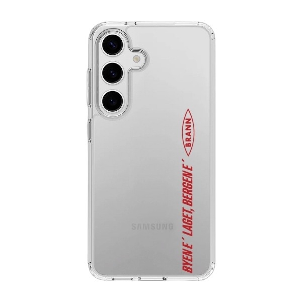Phonecases3D Samsung Galaxy S25 Brann SK Clear case -mobilcover, hvid billede 1