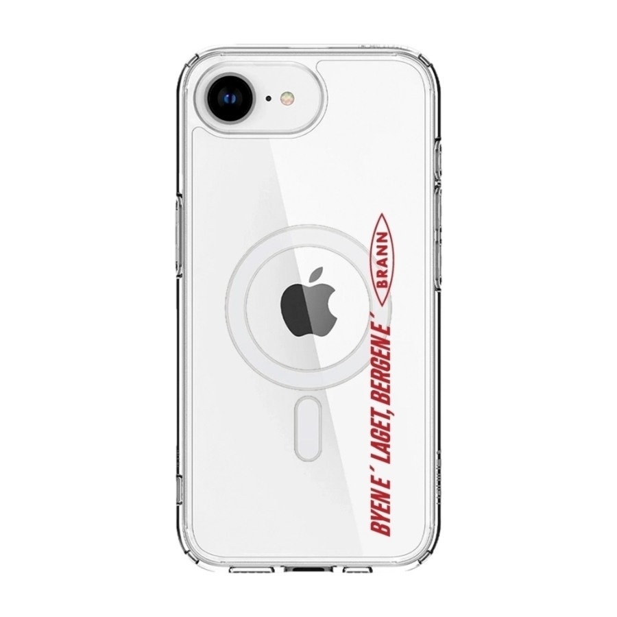 Phonecases3D iPhone 17e/16e Brann SK Clear case (MagSafe) -mobilcover, hvid billede 1