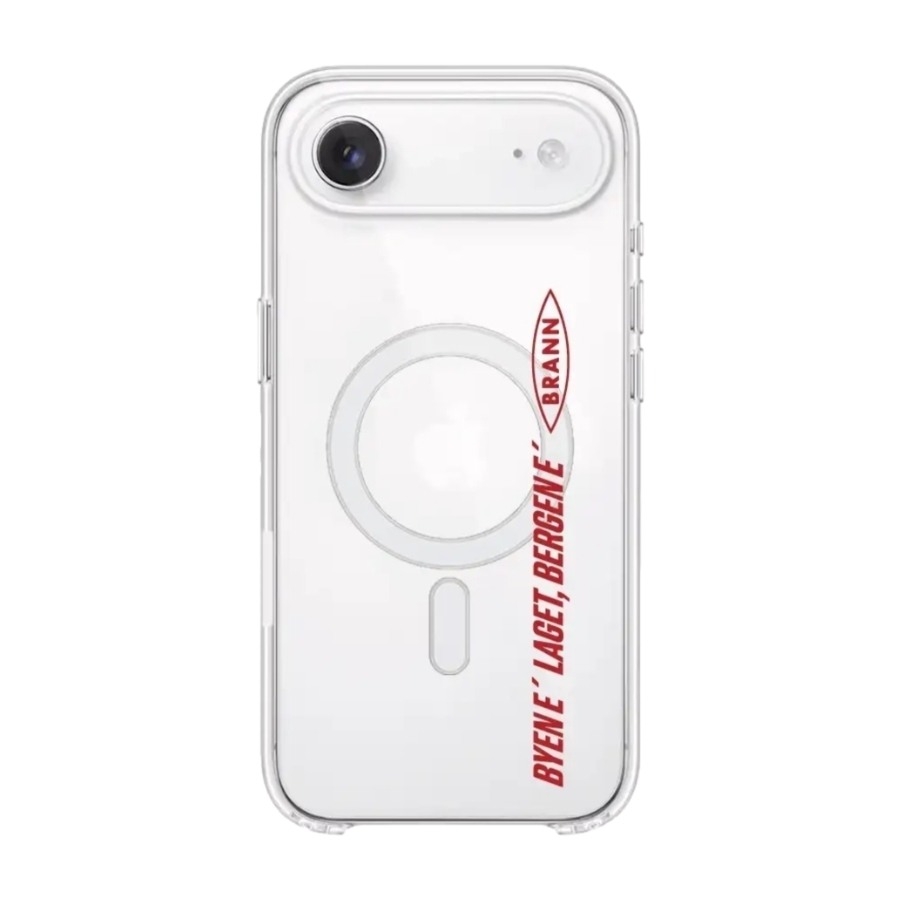 Phonecases3D iPhone Air Brann SK Clear case (MagSafe) -mobilcover, hvid billede 1