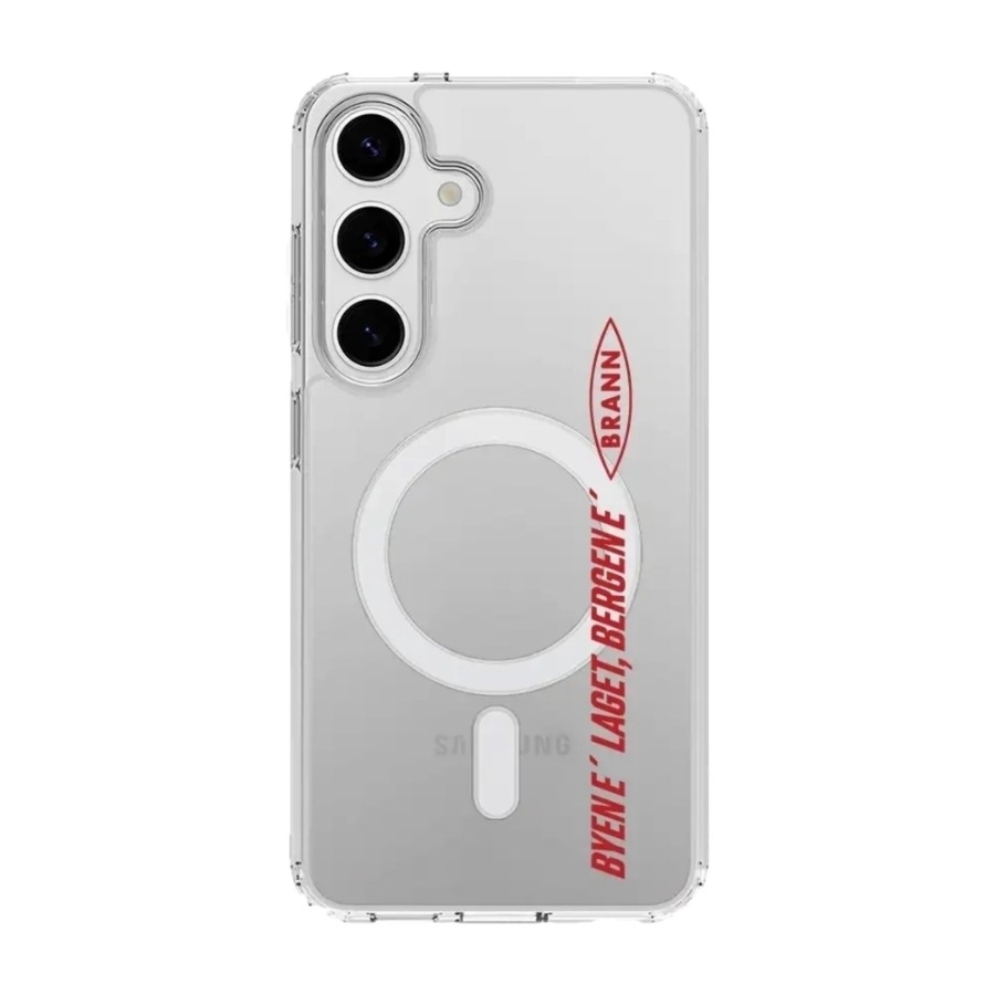 Phonecases3D Samsung Galaxy S25+ Brann SK Clear case (MagSafe) -mobilcover, hvid billede 1