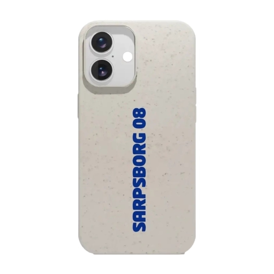 Phonecases3D iPhone 16 Sarpsborg 08 komposterbart cover, hvid billede 1