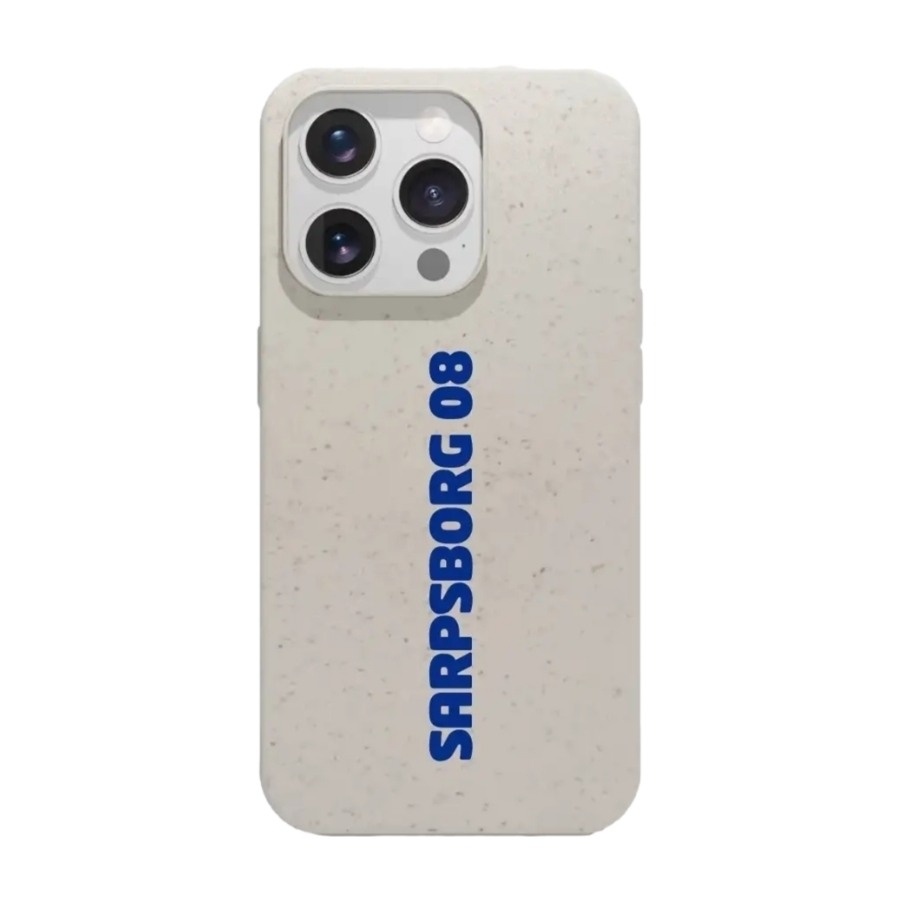 Phonecases3D iPhone 16 Pro Sarpsborg 08 komposterbart cover, hvid billede 1