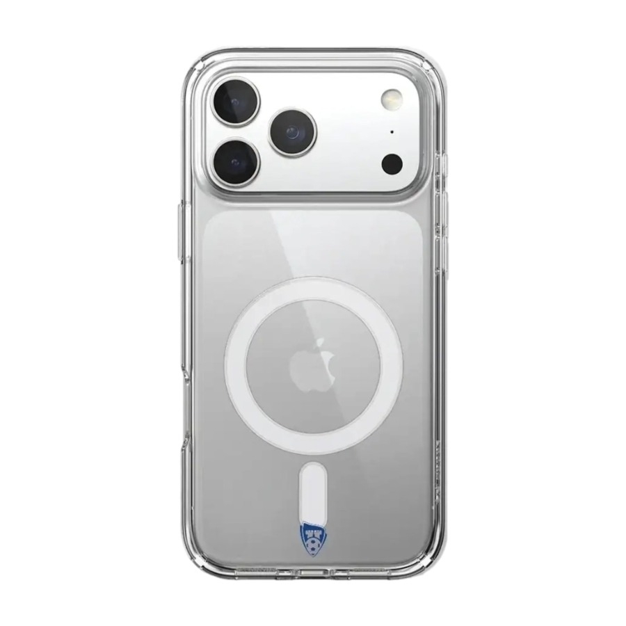 Phonecases3D iPhone 17 Pro Sarpsborg 08 Clear case (MagSafe) -mobilcover, hvid billede 2