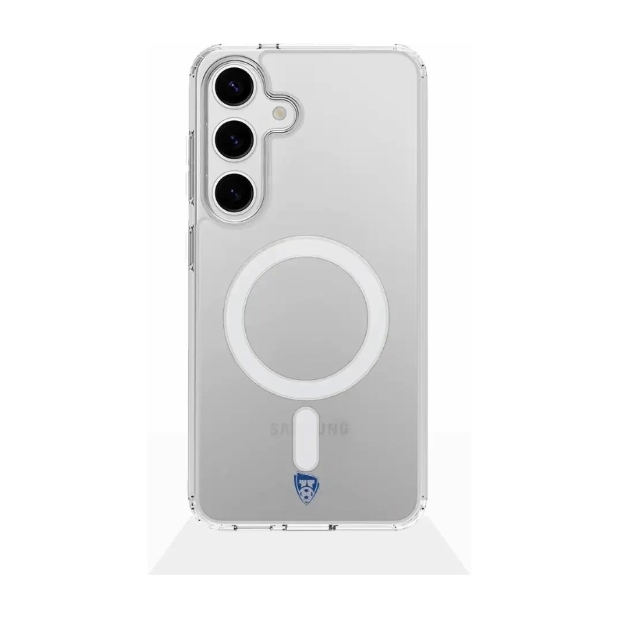 Phonecases3D Samsung Galaxy S25 Sarpsborg 08 Clear case (MagSafe) -mobilcover, hvid billede 1