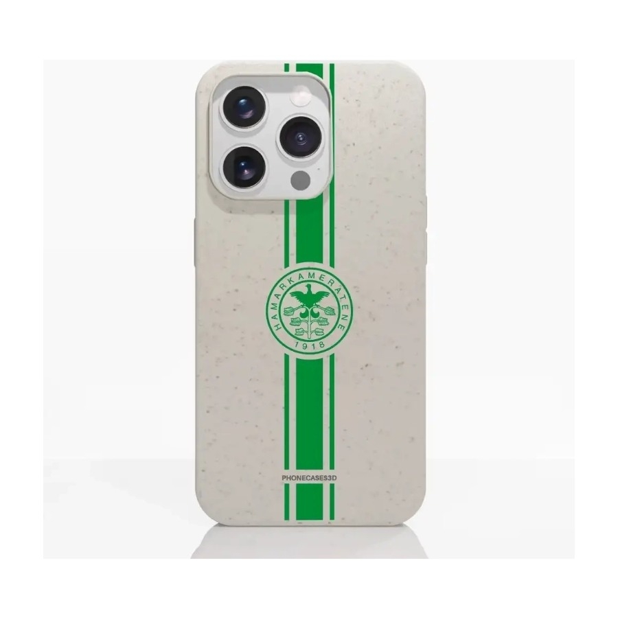 Phonecases3D iPhone 15 Pro HamKam komposterbart cover, hvid billede 1