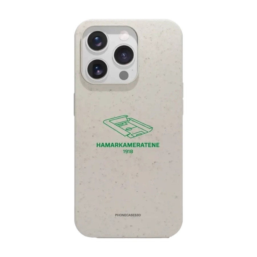 Phonecases3D iPhone 15 Pro HamKam komposterbart cover, hvid billede 2
