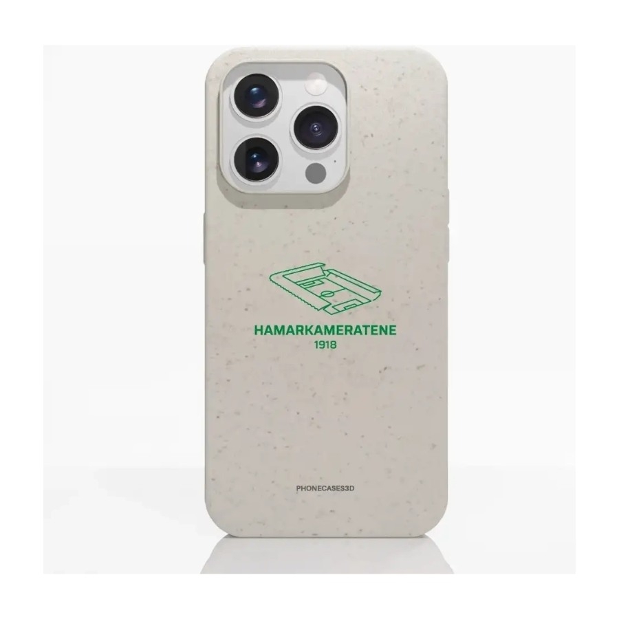 Phonecases3D iPhone 16 Pro HamKam komposterbart cover, hvid billede 1