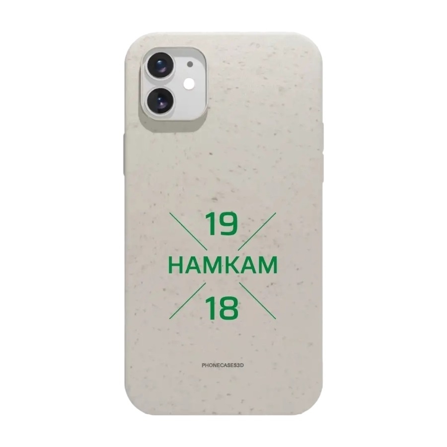 Phonecases3D iPhone 11 HamKam komposterbart cover, hvid billede 1