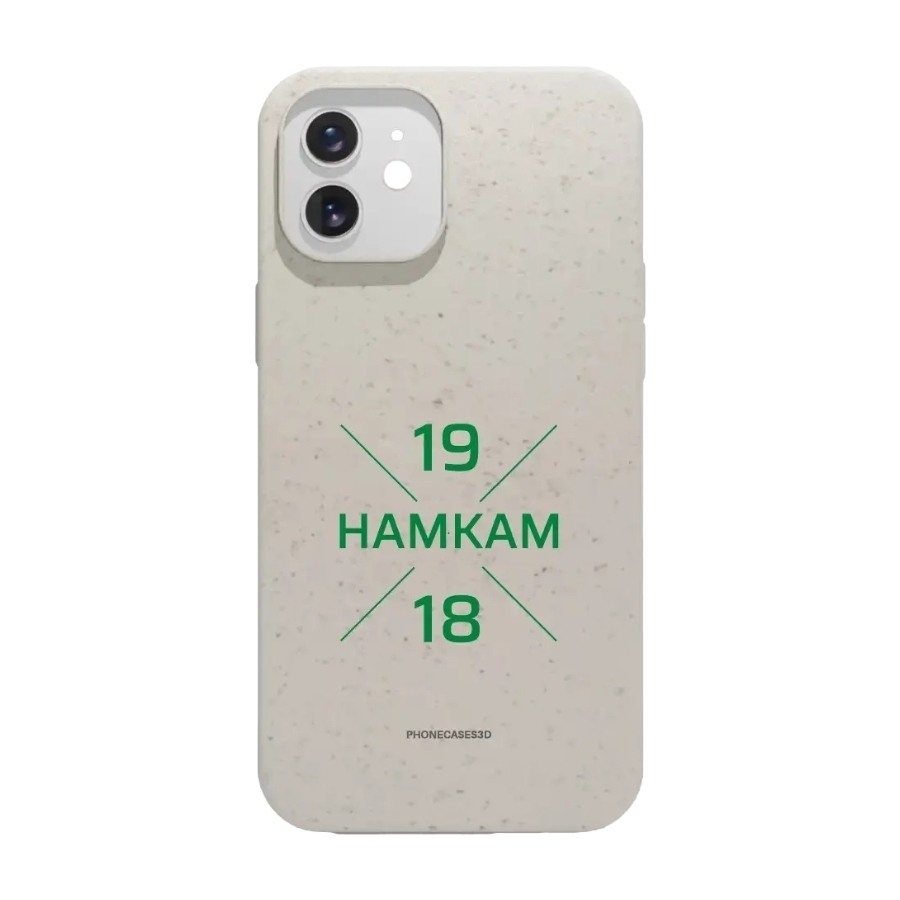 Phonecases3D iPhone 12 HamKam komposterbart cover, hvid billede 1