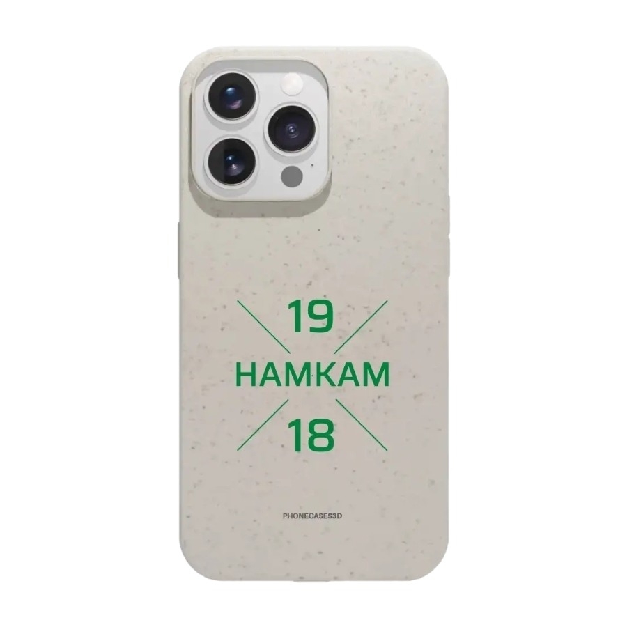 Phonecases3D iPhone 13 Pro HamKam komposterbart cover, hvid billede 1