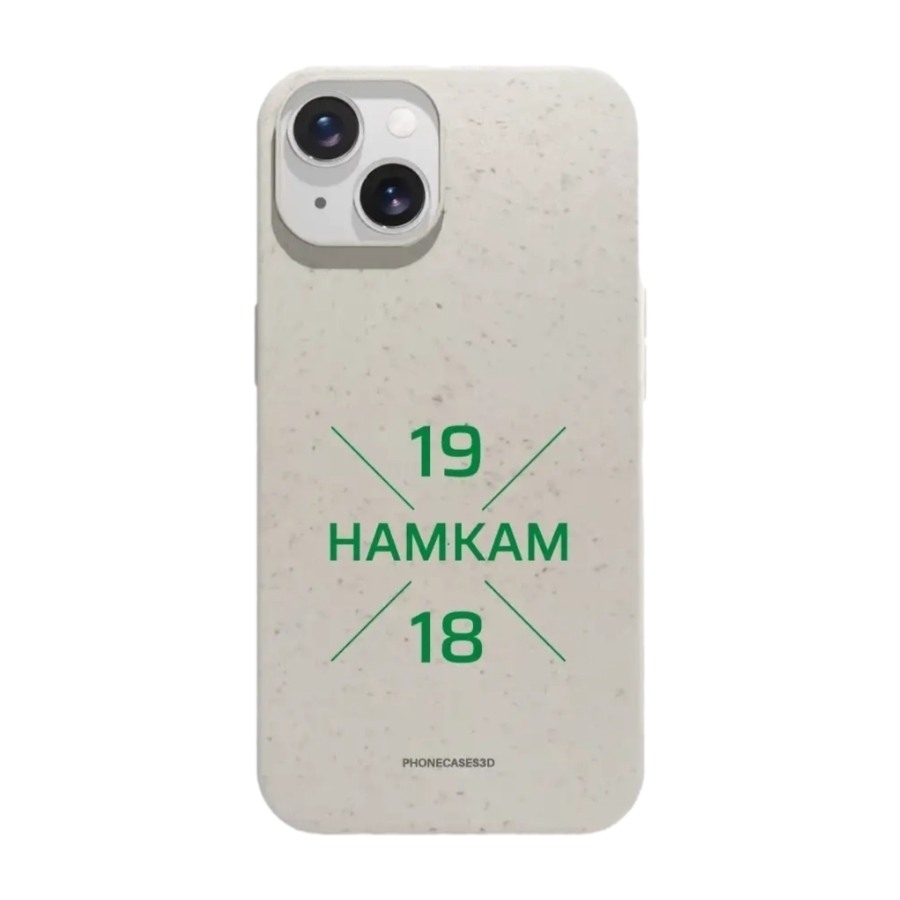 Phonecases3D iPhone 14 HamKam komposterbart cover, hvid billede 1