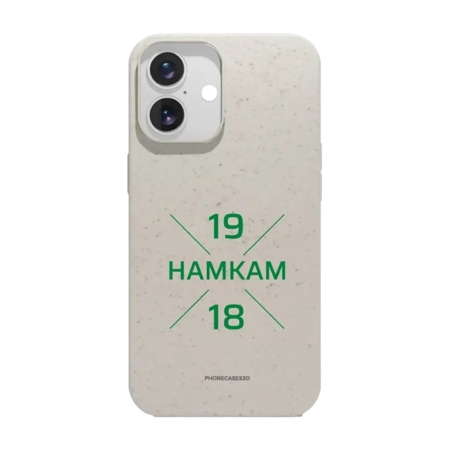 Phonecases3D iPhone 16 HamKam komposterbart cover, hvid billede 1