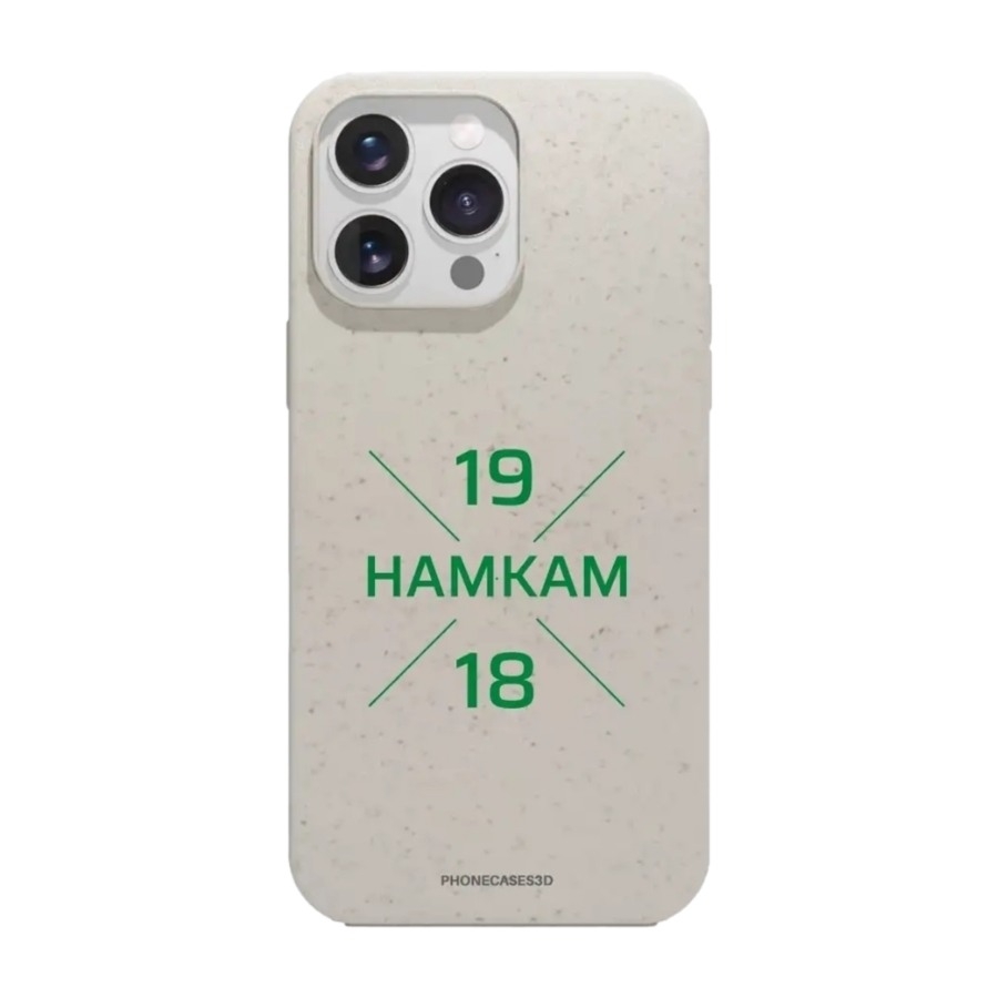 Phonecases3D iPhone 16 Pro Max HamKam komposterbart cover, hvid billede 1