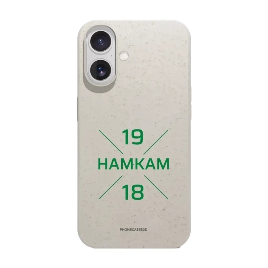 Phonecases3D iPhone 17 HamKam komposterbart cover, hvid billede 1