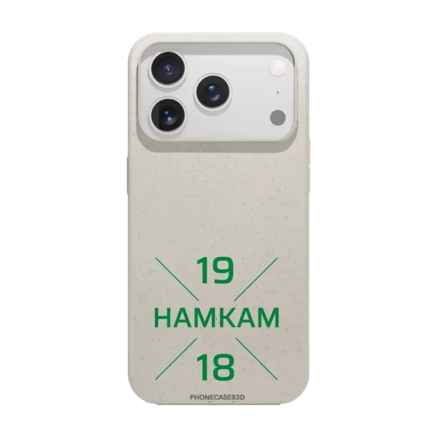 Phonecases3D iPhone 17 Pro Max HamKam komposterbart cover, hvid billede 1
