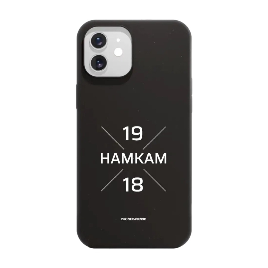 Phonecases3D iPhone 12 HamKam komposterbart cover, sort billede 1
