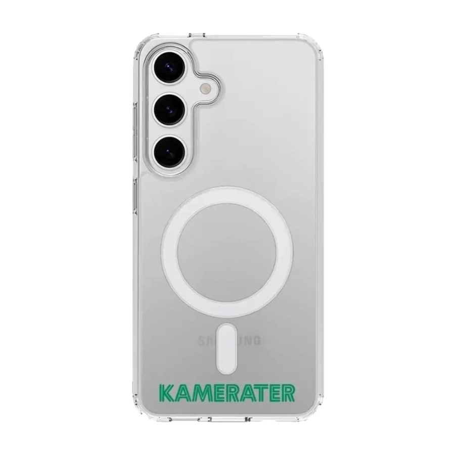 Phonecases3D Samsung Galaxy S25 HamKam Clear case (MagSafe) -mobilcover, hvid billede 1
