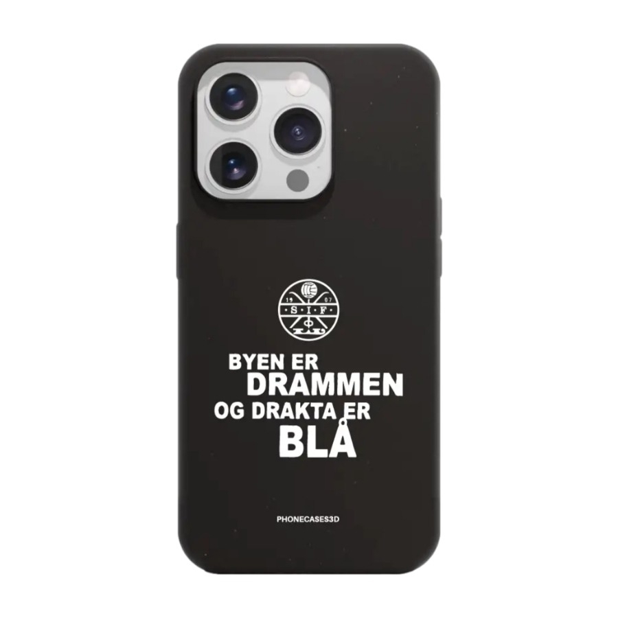 Phonecases3D iPhone 15 Pro Strømsgodset komposterbart cover, sort billede 1