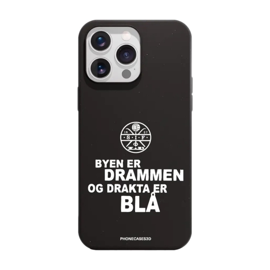 Phonecases3D iPhone 16 Pro Max Strømsgodset komposterbart cover, sort billede 1