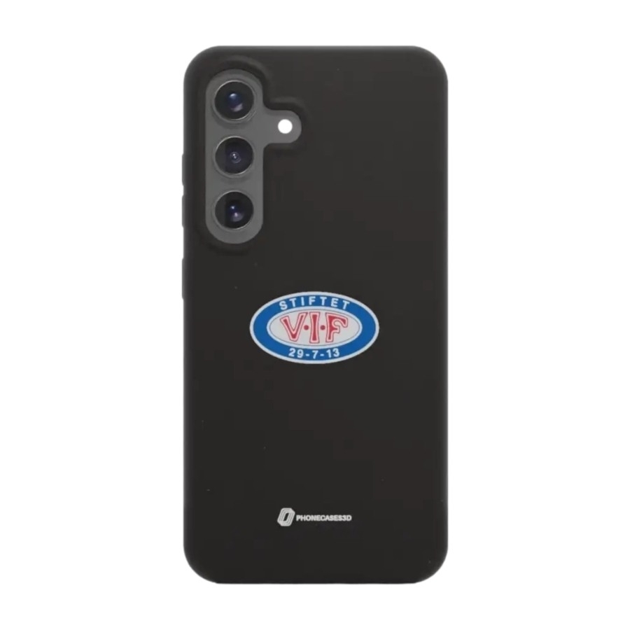 Phonecases3D Samsung Galaxy S25 VIF komposterbart cover, sort billede 1