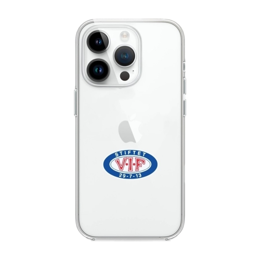 Phonecases3D iPhone 14 Pro VIF Clear case -mobilcover, hvid billede 1