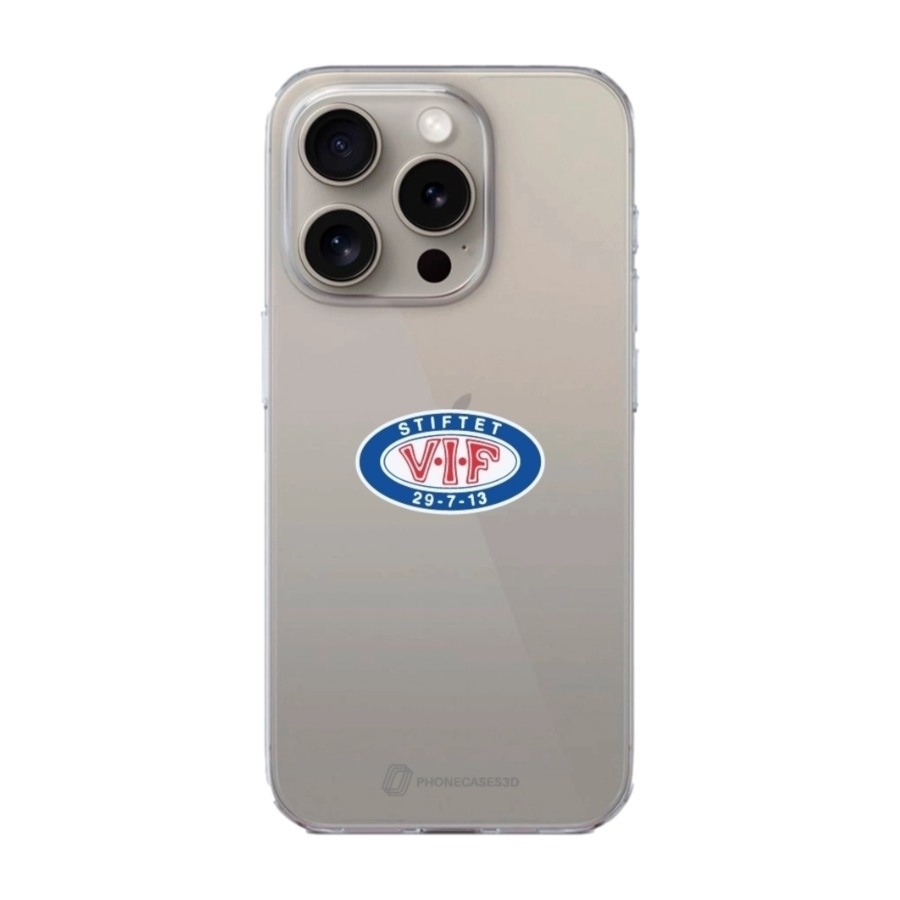 Phonecases3D iPhone 16 Pro Max VIF Clear case -mobilcover, hvid billede 1