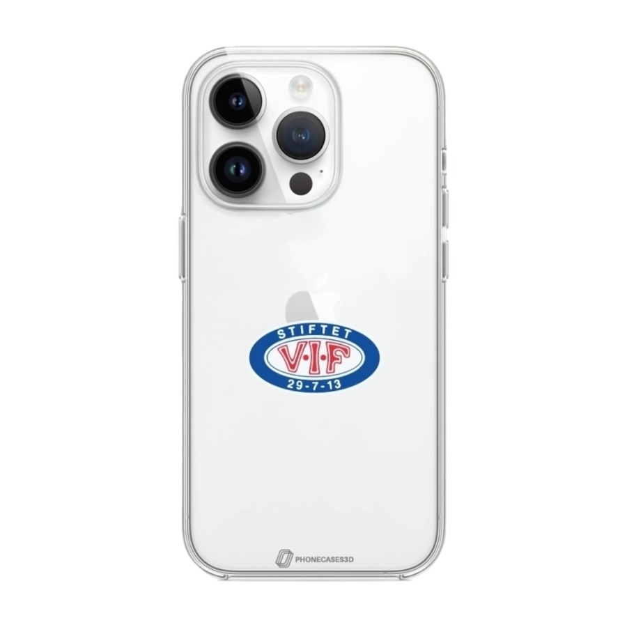 Phonecases3D iPhone 13 Pro VIF Clear case -mobilcover, hvid billede 1