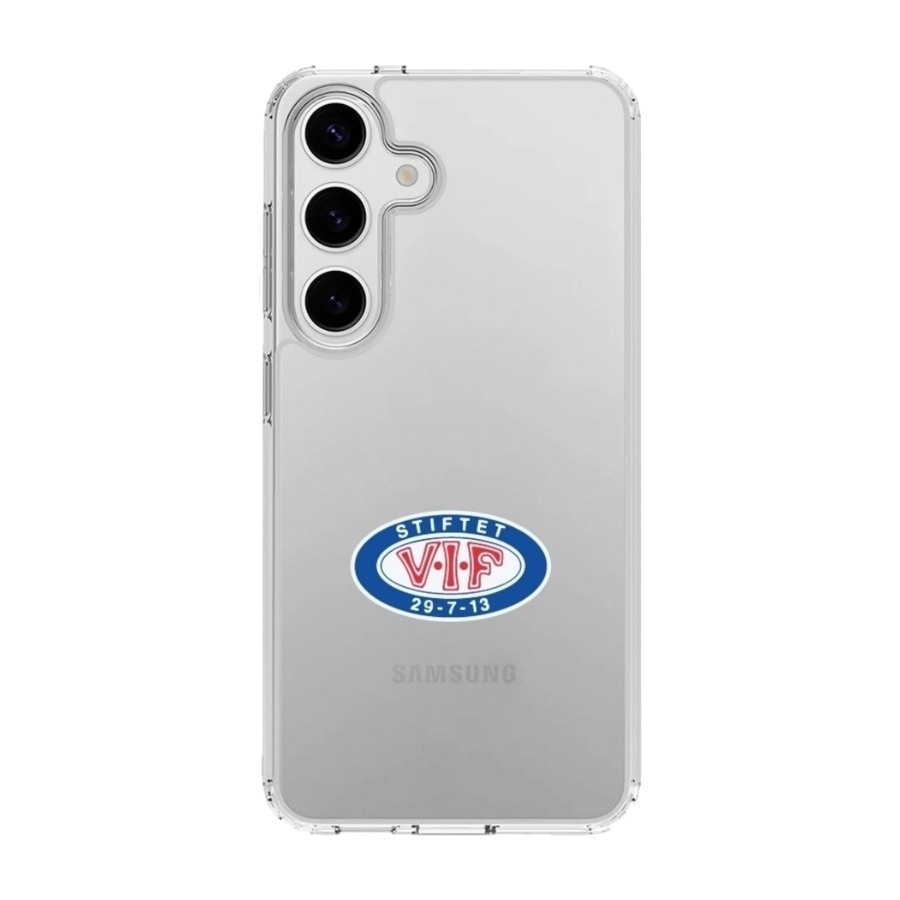 Phonecases3D Samsung Galaxy S25 VIF Clear case -mobilcover, hvid billede 1