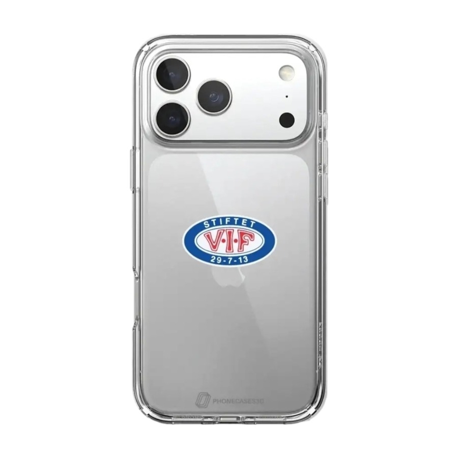 Phonecases3D iPhone 17 Pro Max VIF Clear case -mobilcover, hvid billede 1