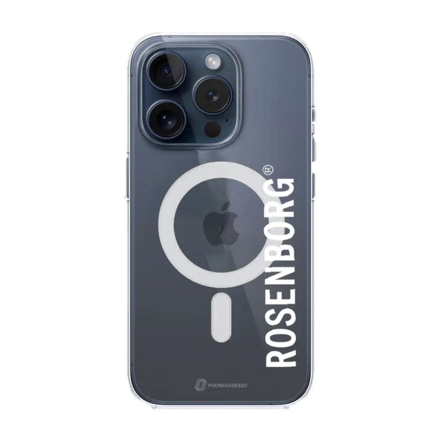 Phonecases3D iPhone 15 Pro RBK Clear case (MagSafe) -mobilcover, sort billede 1