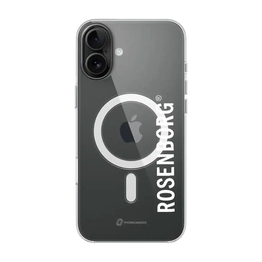 Phonecases3D iPhone 16 Plus RBK Clear case (MagSafe) -mobilcover, sort billede 1