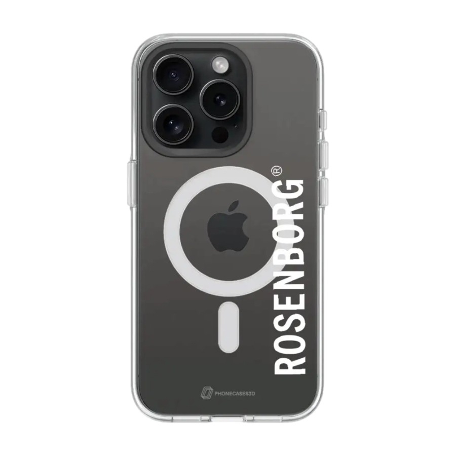 Phonecases3D iPhone 16 Pro Max RBK Clear case (MagSafe) -mobilcover, sort billede 1