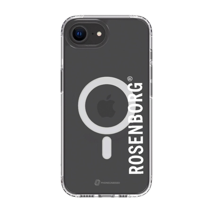 Phonecases3D iPhone 17e/16e RBK Clear case (MagSafe) -mobilcover, sort billede 1