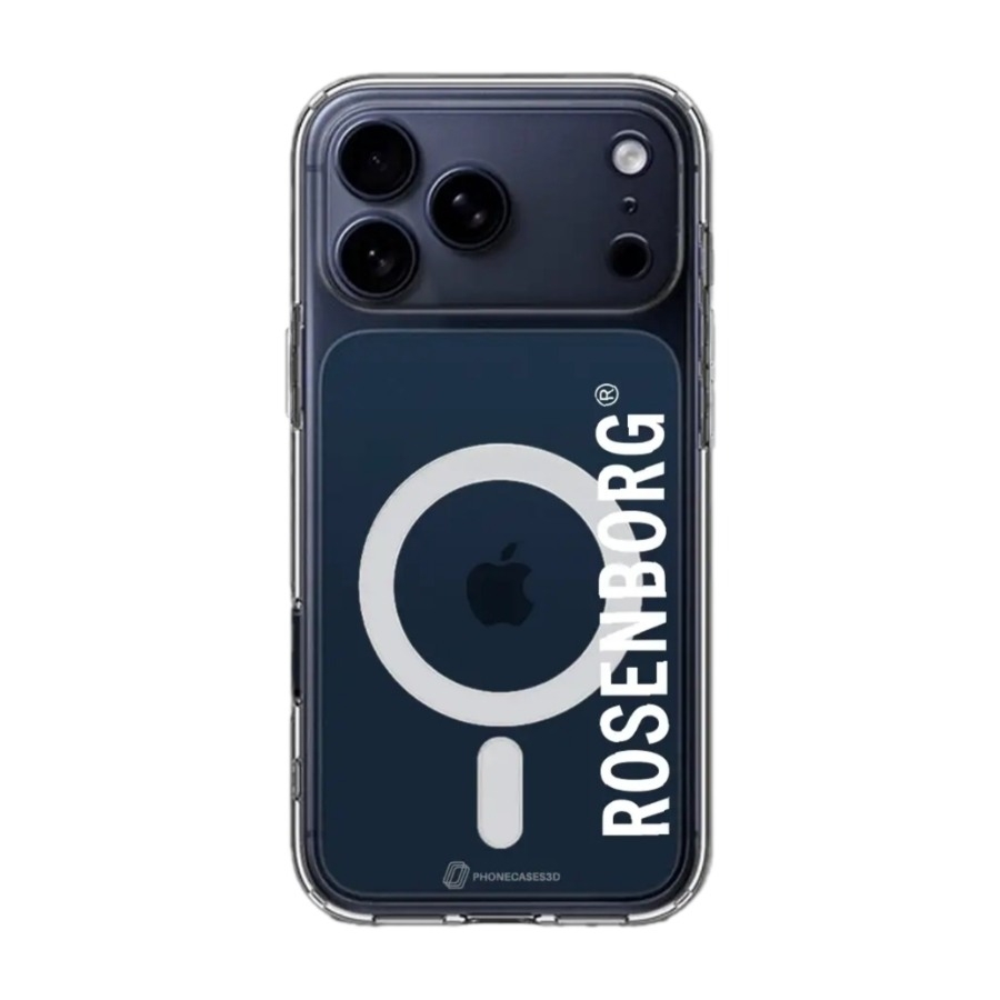 Phonecases3D iPhone 17 Pro RBK Clear case (MagSafe) -mobilcover, sort billede 1