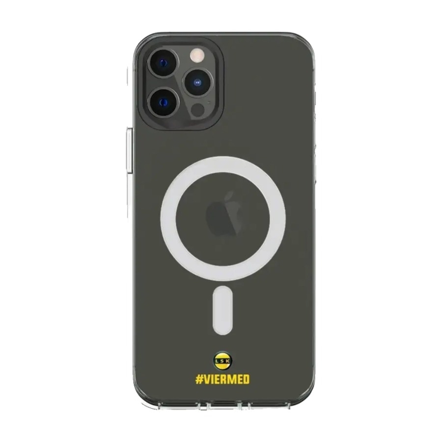 Phonecases3D iPhone 12 Lillestrøm SK Clear case (MagSafe) -mobilcover, sort billede 1