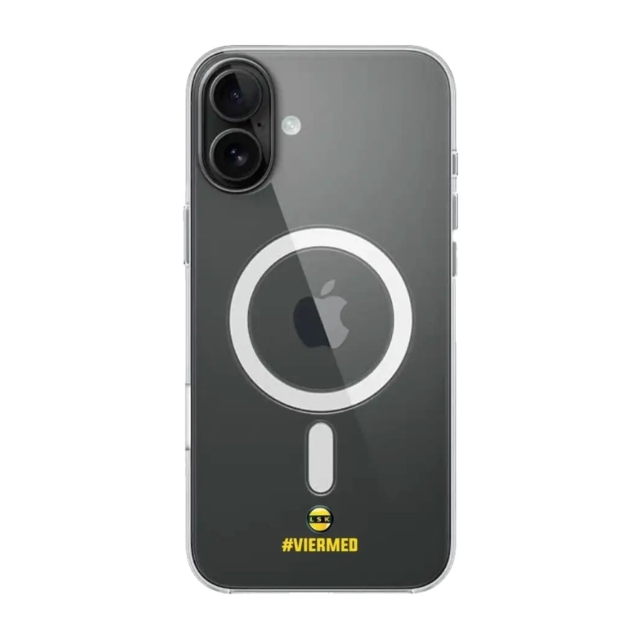 Phonecases3D iPhone 16 Plus Lillestrøm SK Clear case (MagSafe) -mobilcover, sort billede 1