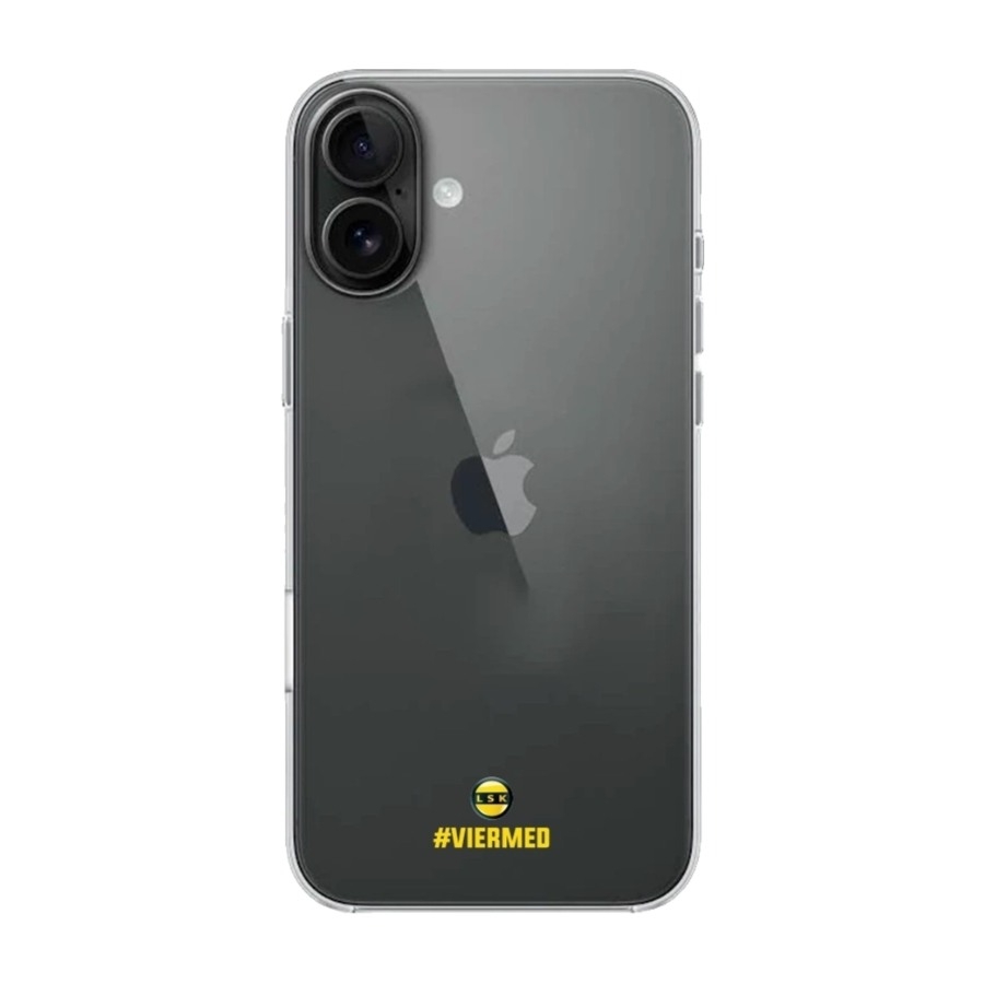 Phonecases3D iPhone 16 Plus Lillestrøm SK Clear case -mobilcover, sort billede 1