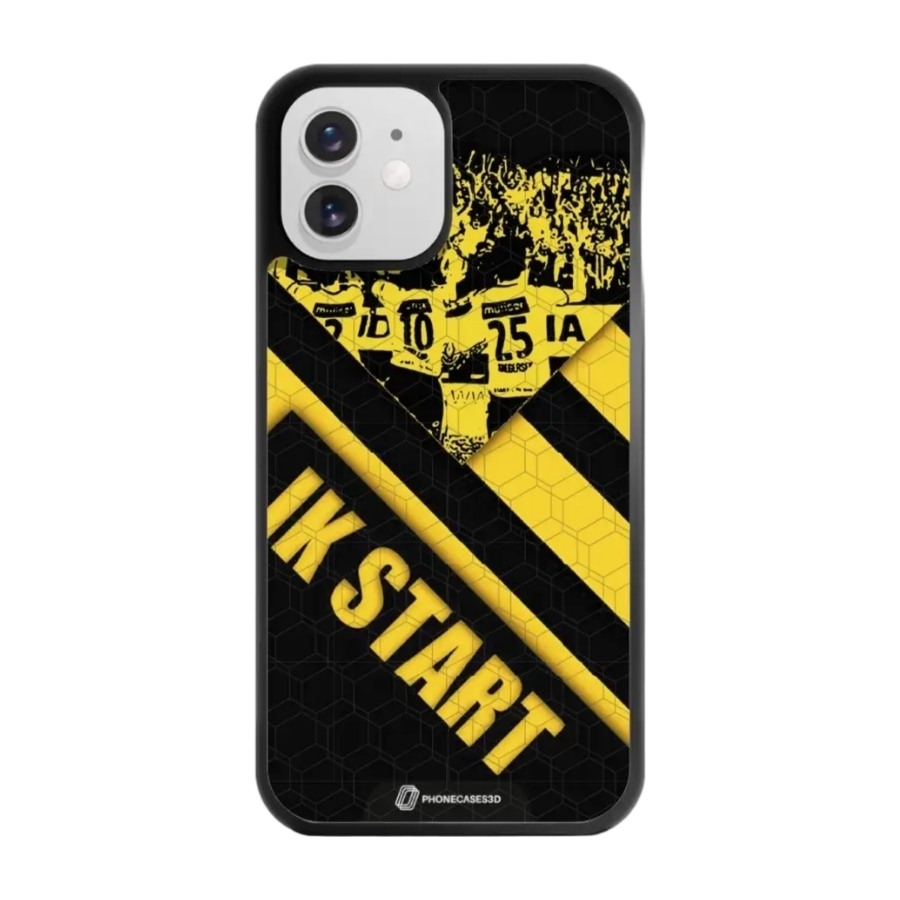 Phonecases3D iPhone 12 IK Start 3D mobilcover, sort billede 1
