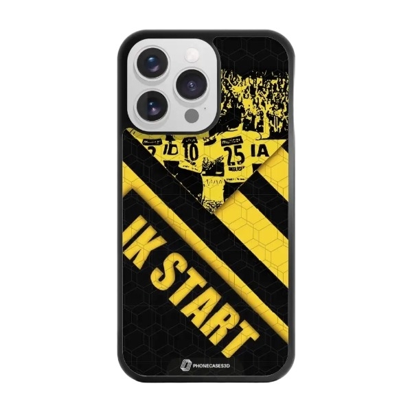 Phonecases3D iPhone 13 Pro IK Start 3D mobilcover, sort billede 1