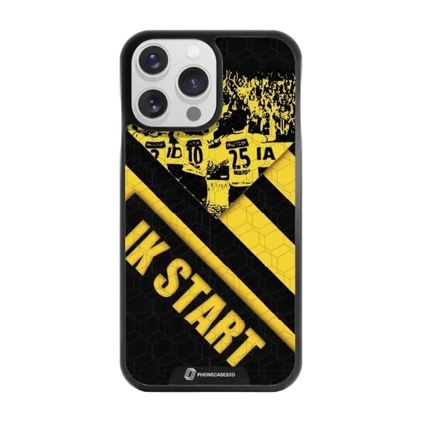 Phonecases3D iPhone 14 Pro IK Start 3D mobilcover, sort billede 1
